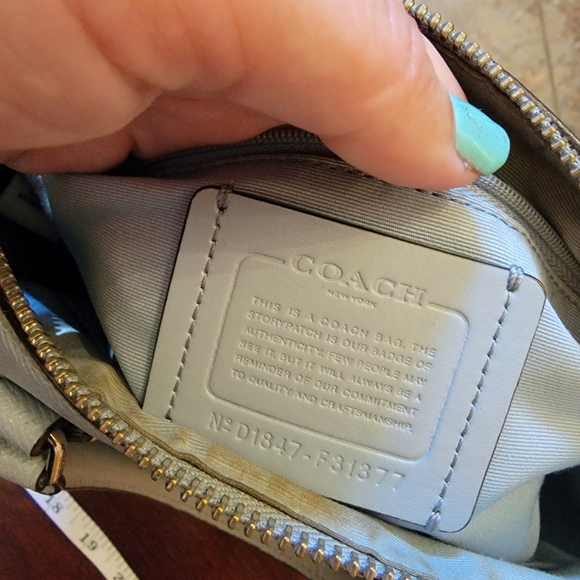 Small Baby blue Coach Bag - Picture 9 of 12